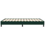 vidaXL Cadre de lit sans matelas vert foncé 120x210 cm velours