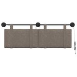 vidaXL Tête de lit suspendue Gris PU antique
