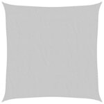 vidaXL Voile d'ombrage gris clair 4x4 m 100  polyester oxford
