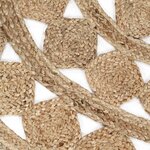 vidaXL Tapis fait à la main Jute tressée 210 cm
