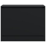 vidaXL Armoire à chaussures noir 80x34x63 cm bois d'ingénierie