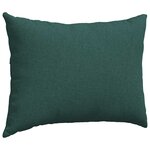 vidaXL Coussins de canapé 2 Pièces Vert foncé 70 x 50 cm tissu