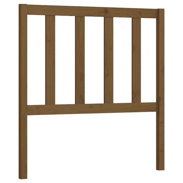 vidaXL Tête de lit Marron miel 106x4x100 cm Bois massif de pin