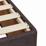 vidaXL Cadre de lit sans matelas marron foncé 140x200 cm tissu