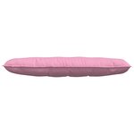 vidaXL Coussin de Dos Rose 140 x 19 x 50 cm tissu