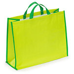 Sac réutilisable polypropylène tissé noir / blanc 45x35x18 cm