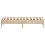 vidaXL Cadre de lit sans matelas 75x190 cm bois de pin massif