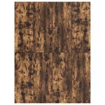 Cadre de lit de rangement vidaXL Chêne fumé 140x190 cm