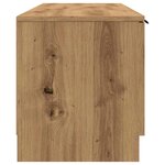 vidaXL Meuble TV chêne artisanal 140x35x40 cm bois d'ingénierie