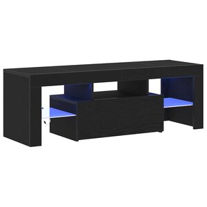 vidaXL Meuble TV Chêne noir 120 x 35 x 40 cm Bois d'ingénierie
