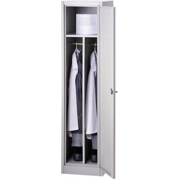 Armoire vestiaire inox 1 porte - h1700 p 450 mm - stalgast -  - acier inoxydable400battante x450x1700mm