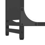 vidaXL Portant de bois chauffage noir 60x28x65 cm