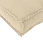vidaXL Set de coussins de palette 2 Pièces Beige 60 x 60 x 12 cm