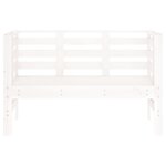 vidaXL Banc de jardin blanc 111 5x53x71 cm bois massif de pin