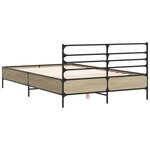 vidaXL Cadre de lit sans matelas chêne sonoma 140x190 cm