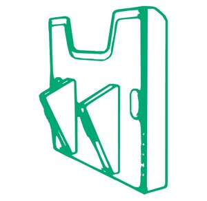 Support Mural pour Trieur A4 Horizontal Gris Lumière EXACOMPTA