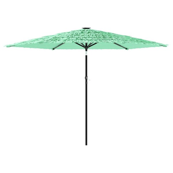 vidaXL Parasol de jardin avec mât en acier vert 288x288x225 cm