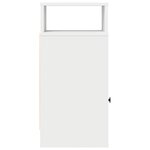 vidaXL Table de chevet avec tiroir blanc 25x31x66 cm