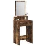 vidaXL Table de Toilette Chêne fumé 50 x 41 x 140 cm Bois d'ingénierie