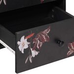 vidaXL Table de chevet avec tiroir 2 Pièces Marron 40 x 33 5 x 46 cm