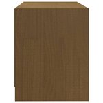 vidaXL Meuble TV Marron miel 80x31x39 cm Bois de pin massif
