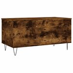 vidaXL Table basse Chêne fumé 90x44 5x45 cm Bois d'ingénierie