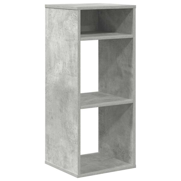 vidaXL Bibliothèque gris béton 34x31x80 cm bois d’ingénierie