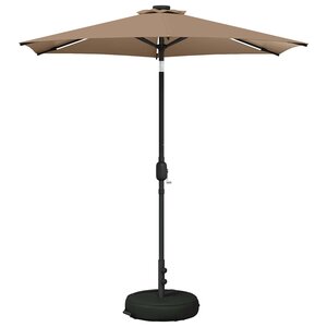 vidaXL Parasol de jardin avec lumières LED et base 230 x 230 cm
