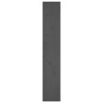 vidaXL Bibliothèque/Séparateur de pièce Gris 80x30x167 4 cm Pin massif
