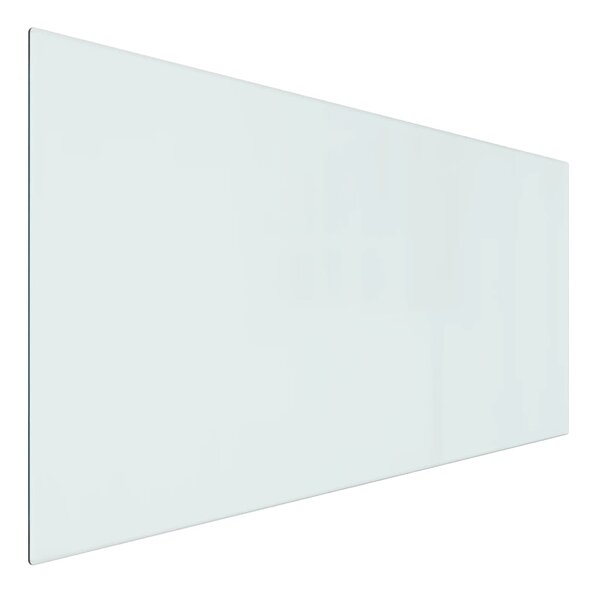 vidaXL Plaque de verre pour cheminée rectangulaire 100x50 cm