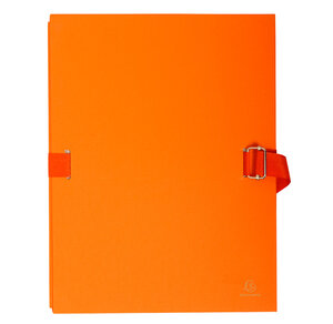 Chemise dos extensible avec rabat papier - 24x32cm - Orange x 10 EXACOMPTA