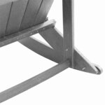 vidaXL Chaises Berçantes Adirondack 2 Pièces Gris clair HDPE