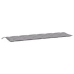 vidaXL Coussins de banc jardin lot de 2 gris 200x50x7 cm tissu Oxford