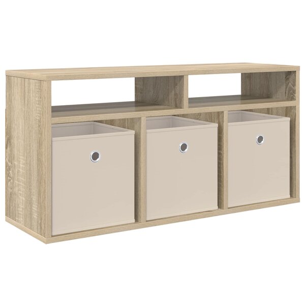 vidaXL Basboard avec tiroir Chêne Sonoma 87 x 27 5 x 43 cm
