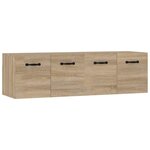 vidaXL Armoires murales 2 Pièces Chêne sonoma 80x35x36 5 cm Bois