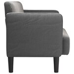 vidaXL Canapé causeuse gris foncé 109 cm tissu velours côtelé