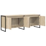 vidaXL Meuble TV Sonoma 140 x 36 x 49.5 cm Bois d'ingénierie