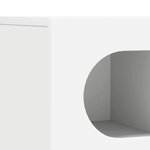 vidaXL Meuble TV Blanc 100 x 35 x 40 cm Bois d'ingénierie