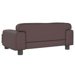 vidaXL Canapé pour enfants marron 70x45x30 cm similicuir