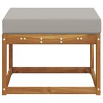vidaXL Pouf d'Extérieur Bois d'Acacia Massif Naturel