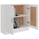 vidaXL Bibliothèque Blanc 82 5x30 5x80 cm Bois d'ingénierie