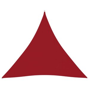 vidaXL Voile de parasol tissu oxford triangulaire 6x6x6 m rouge