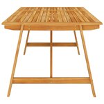 vidaXL Ensemble à manger de jardin 7 Pièces Bois d'acacia solide