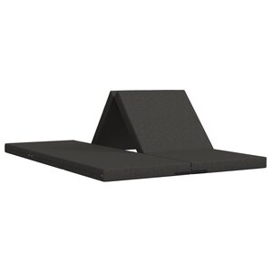 vidaXL Canapé-lit pliable 140 x 67 x 15 cm Gris foncé