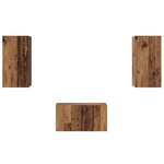 vidaXL Ensemble meuble TV 3 Pièces Bois ancien 60 x 30 x 30 cm