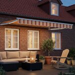 vidaXL Auvent rétractable électrique Multicolore 3 5 x 2 5 m