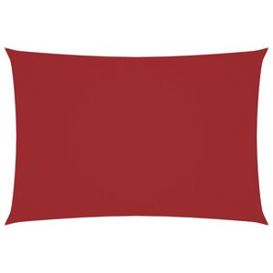 vidaXL Voile de parasol tissu oxford rectangulaire 3x6 m rouge