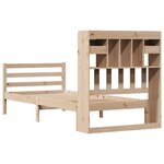 vidaXL Lit bibliothèque sans matelas 90x190 cm bois de pin massif
