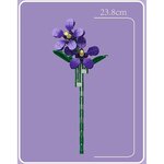Mould King 24014 - Kit de construction de fleurs artificielles violettes