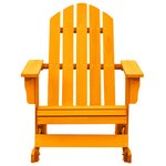 vidaXL Chaise à bascule de jardin Adirondack bois de sapin orange